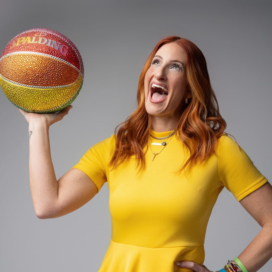 Ali Starr with Basketball